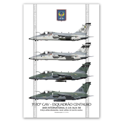 AERONAVES AMX INTERNATIONAL A-1 / A-1A / A-1M • 3/10 GAV - ESQUADRÃO CENTAURO • FAB