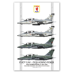 AERONAVES AMX INTERNATIONAL A-1B / A-1BM • 1/10 GAV - ESQUADRÃO POKER • FAB