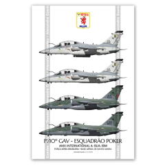 AVIONES INTERNACIONALES AMX A-1B / A-1BM • 1/10 GAV - ESCUADRÓN DE POKER • FAB