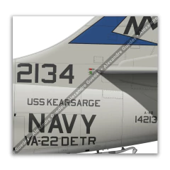 Image of Poster A-4B Skyhawk | U.S. Navy, VA-22 "Redcocks"