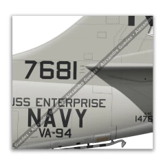 Image of A-4C Skyhawk Poster | U.S. Navy, VA-94 "Mighty Shrikes"