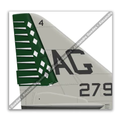 Image of U.S. Marines A-4B Skyhawk Poster | VMA-324 "Devildogs"