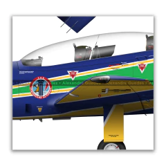 Embraer T-27 Tucano, FAB 1371, EDA, 3 vistas - online store