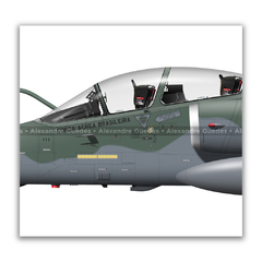 AERONAVES AMX INTERNATIONAL A-1B / A-1BM • 1/10 GAV - ESQUADRÃO POKER • FAB - Art In Profiles - Os melhores Posters de Aviação