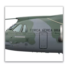 EMBRAER KC-390 MILLENNIUM, FAB 2858, 1º GTT - Art In Profiles - Os melhores Posters de Aviação