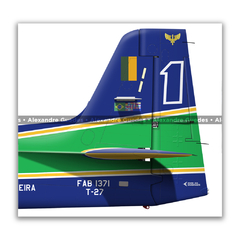 Imagem do Embraer T-27 Tucano, FAB 1371, EDA, 3 vistas