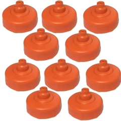 Kit 10 Tampa para Squeeze Automático 1lt Rythmoon Laranja