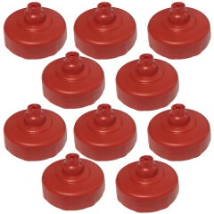 Kit 10 Tampa para Squeeze Automático 1lt Rythmoon Vermelho