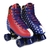 PATINS 4 RODAS MULHER MARAVILHA RETRÔ VERMELHO e AZUL BELFIX - CD - loja online