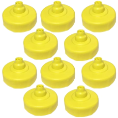 Kit 10 Tampa para Squeeze Automático 1lt Rythmoon Amarelo