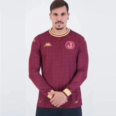 Camisa Manga Longa Kappa Juventus Centenario Kombat Pro Home 24 - Masculino