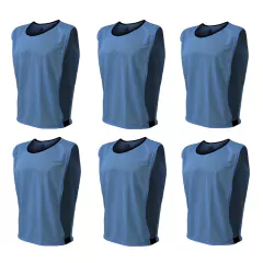 Kit 6 Coletes para Treinamento Light Azul Celeste Infantil TRB Sports