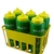 Kit Porta Squeeze Amarelo com 6 Squeeze Verde Edição Copa do Mundo