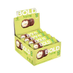 Barra de Proteína 40g Bold Thin Bombom de Coco Caixa 12 unidades