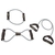 Kit 3 Elásticos Extensores Látex com Pegada EVA HP060 Proaction