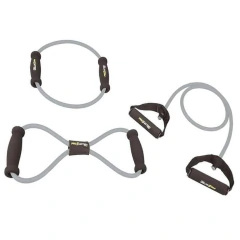 Kit 3 Elásticos Extensores Látex com Pegada EVA HP060 Proaction