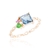 Anel cristal london blue