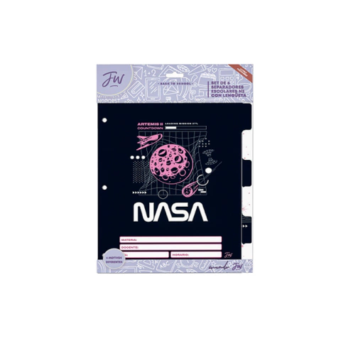 SEPARADOR FW ESCOLAR C/LENGUETA NASA MOON 00 999639
