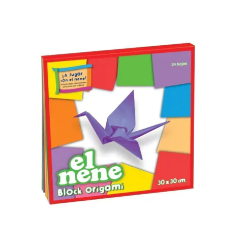 BLOCK P/DIBUJO EL NENE ORIGAMI COLOR 30X30