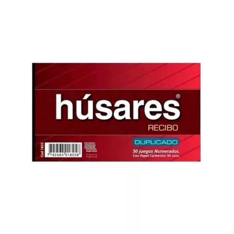 TALONARIO HUSARES 1825 RECIBO GENERAL