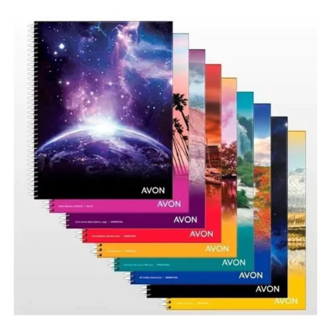 CUADERNO AVON CON ESPIRAL 29.7