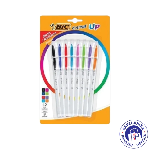 BOLIGRAFO BIC CRISTAL UP BLISTER * 7+1 U