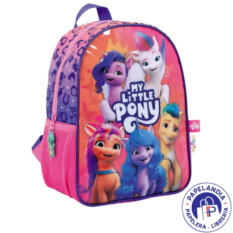 MOCHILA MY LITTLE PONY GROUP ART 11597 ESPALDA 12" BASE VIOLETA