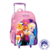 MOCHILA FROZEN SISTERS ART 57860 CON RUEDAS 16" BASE ROSA