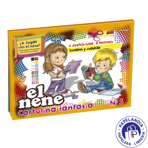 BLOCK P/DIBUJO EL NENE Nº 5 FANTASIA X 24 HS 210251 LUNAR Y CUADRILLE