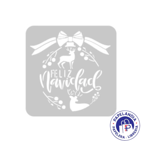 STENCIL 30X30 ADORNOS DE RENOS 1261