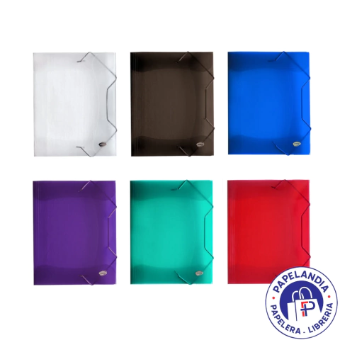 CARPETA 3 SOLAPA 35X50 0164 PP TRANSLUCIDO RIDEO