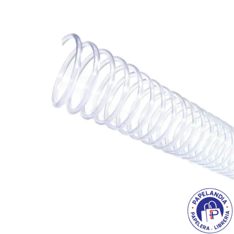 ESPIRAL PVC ALEX 17MM TRANSPARENTE PAQ X 50