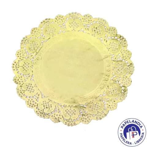 BLONDA REDONDA DORADA 13 CM X100 PACOLON