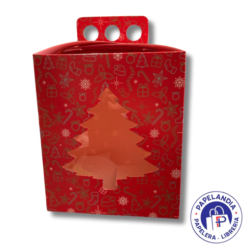 CAJA PAN DULCE 1KG ROJAS