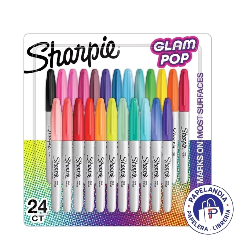 MARCADORES SHARPIE X 24 COL FINOS GLAM POP 2185229