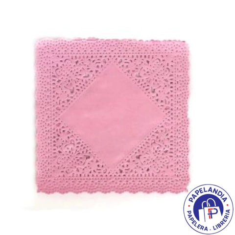 BLONDA CUADRADA COLOR ROSA 9X9 CM X100 BCUA9R PACOLON
