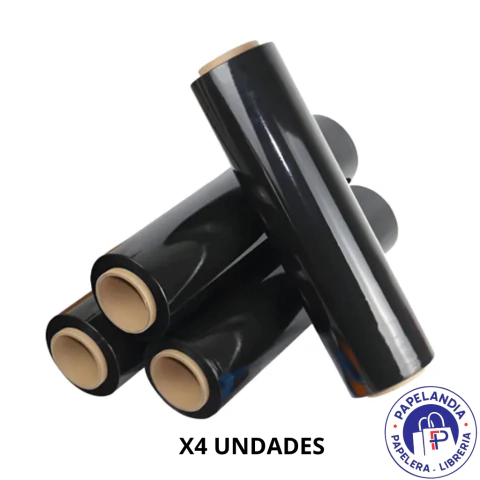 FILM STRETCH 50 CM 4.4 KG NEGRO CAJA X 4