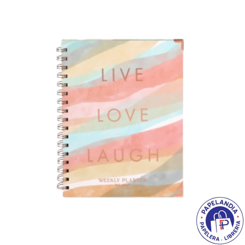 PLANIFICADOR SEMANAL TAPA DURA 80HJS FLOWERS 115155