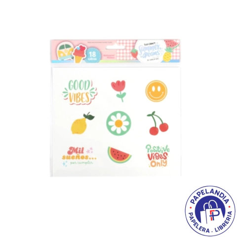 STICKER 18*21CM SUMMER 2 PCS 065195