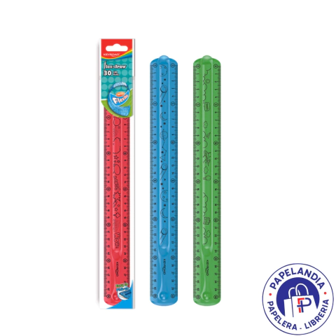 REGLA FLEXIBLE 30CM OLAMI