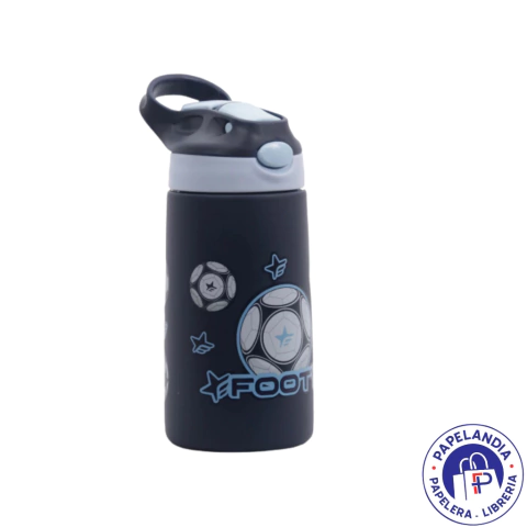 BOTELLA FOOTY ACERO INOX BOTERM174/2 FUTBOL AZUL