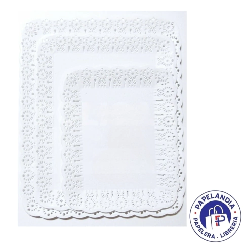 PLATOS BLONDA RECTANGULARES X UNIDAD