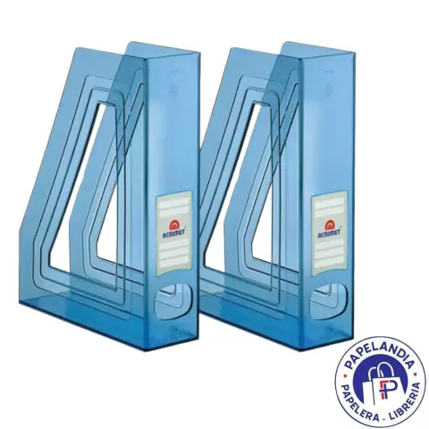 PORTA REVISTA AZUL CLEAR 277 4 ACRIMET X UNIDAD