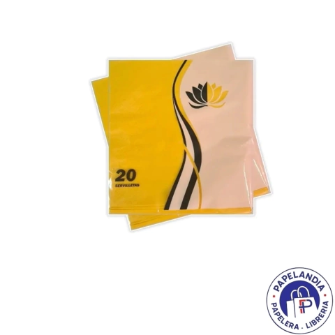 SERVILLETA TISSUE AMARILLA NAPTRES X 20U