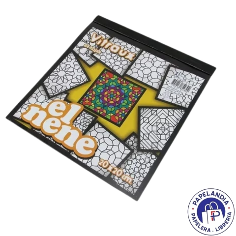 BLOCK DIBUJO EL NENE MANDALA VITREAUX X 20