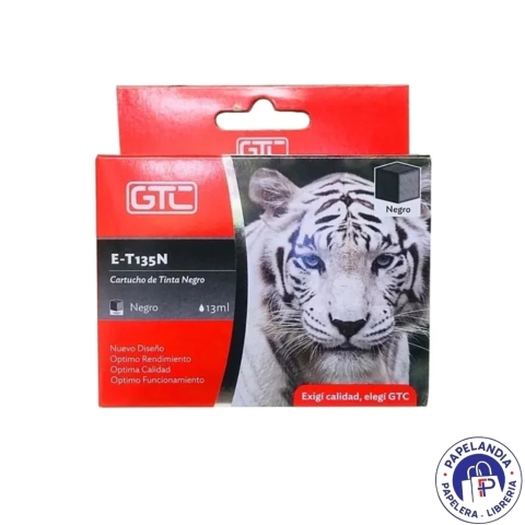 CARTUCHO ALTERNATIVO P / EPSON T25/TX123/TX125 NEGRO GT-T135N GTC