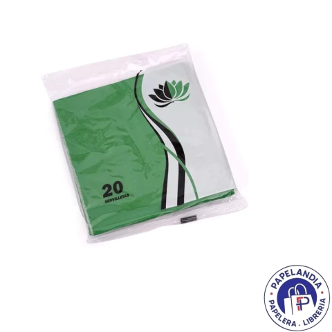 SERVILLETA TISSUE VERDE NAPTRES X 20U