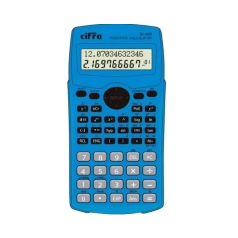 CALCULADORA CIFRA SC820 CIENTIFICA CELESTE
