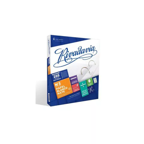 REPUESTO ESCOLAR RIVADAVIA 288 HJS CUADRICULADO