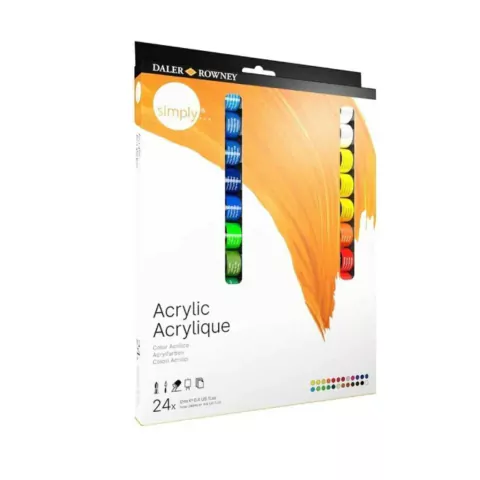 ACRILICO SIMPLY 12ML SET X24 COLOR